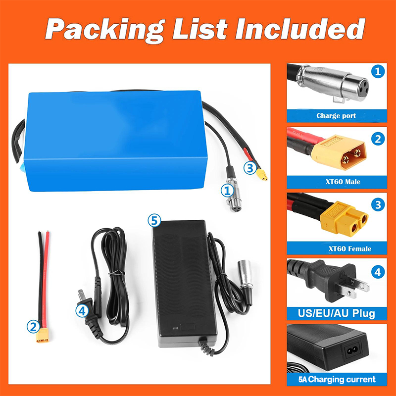 60V 30Ah Electric Scooter Battery - Batteria al litio 48V 52V per