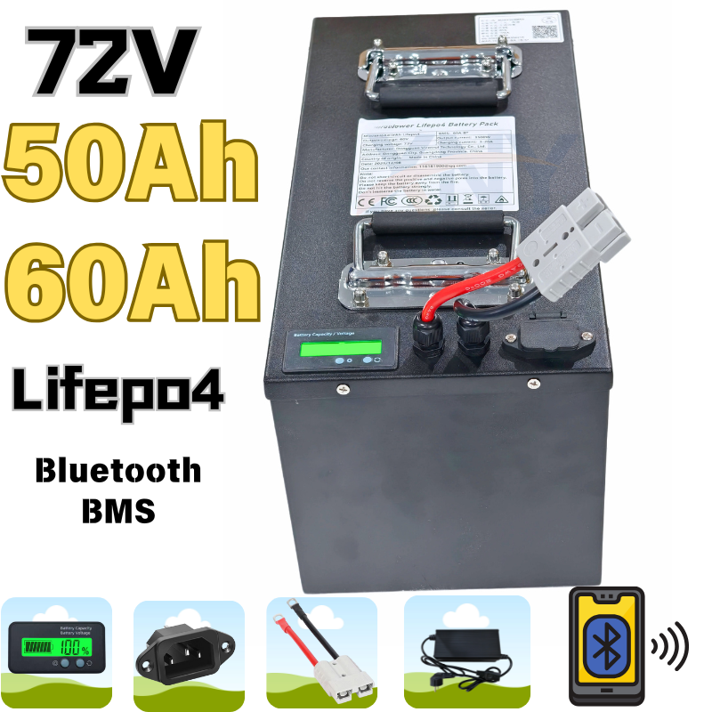 72V 60Ah Lifepo4 Battery Pack - Batteria ricaricabile al litio lifepo4 72V