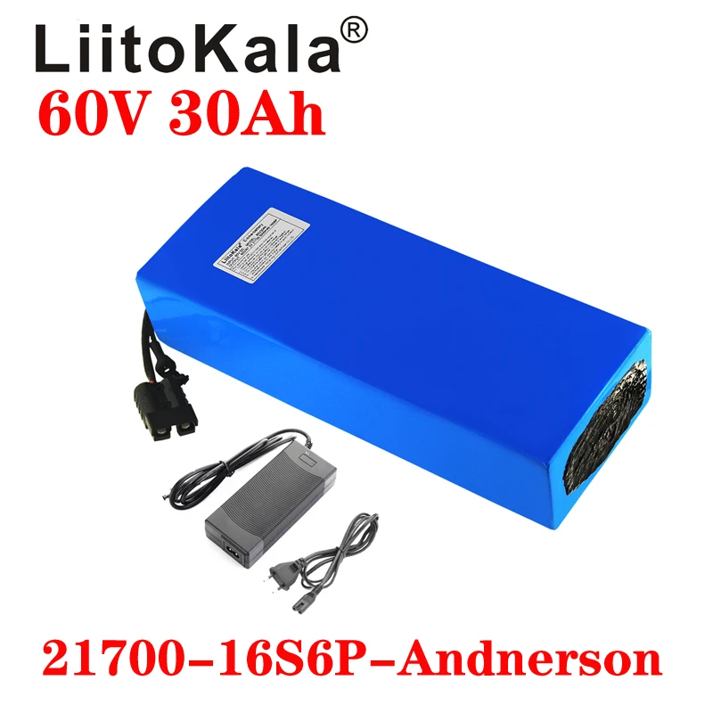 60V 30Ah Electric Scooter Battery - LiitoKala 60V 30ah 16 s6p Scooter