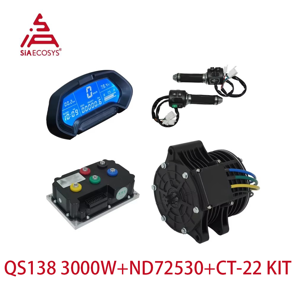 Mid Drive Motor Kit 72V 3000W - QS138 70H 3000W Kit motore di