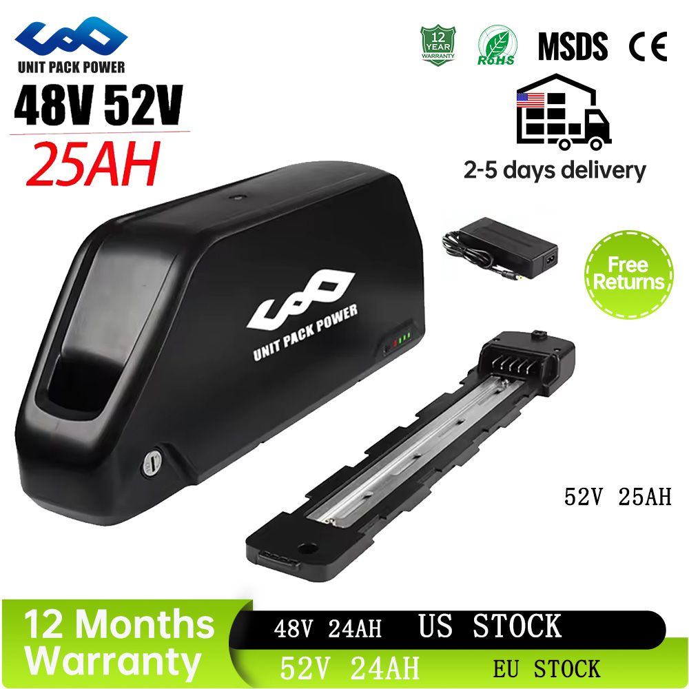 60V 30Ah Electric Scooter Battery - Batteria per E-Bike 52V 25AH Downtube