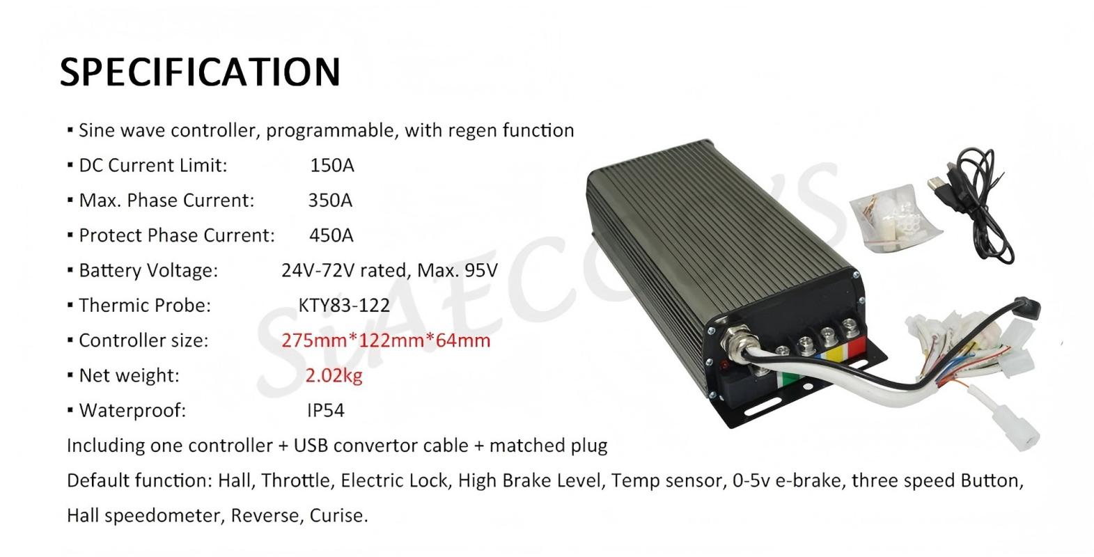 Kit Controllore Motore Program - Sabvoton Svmc72150 Controller Kit recensione e prezzo